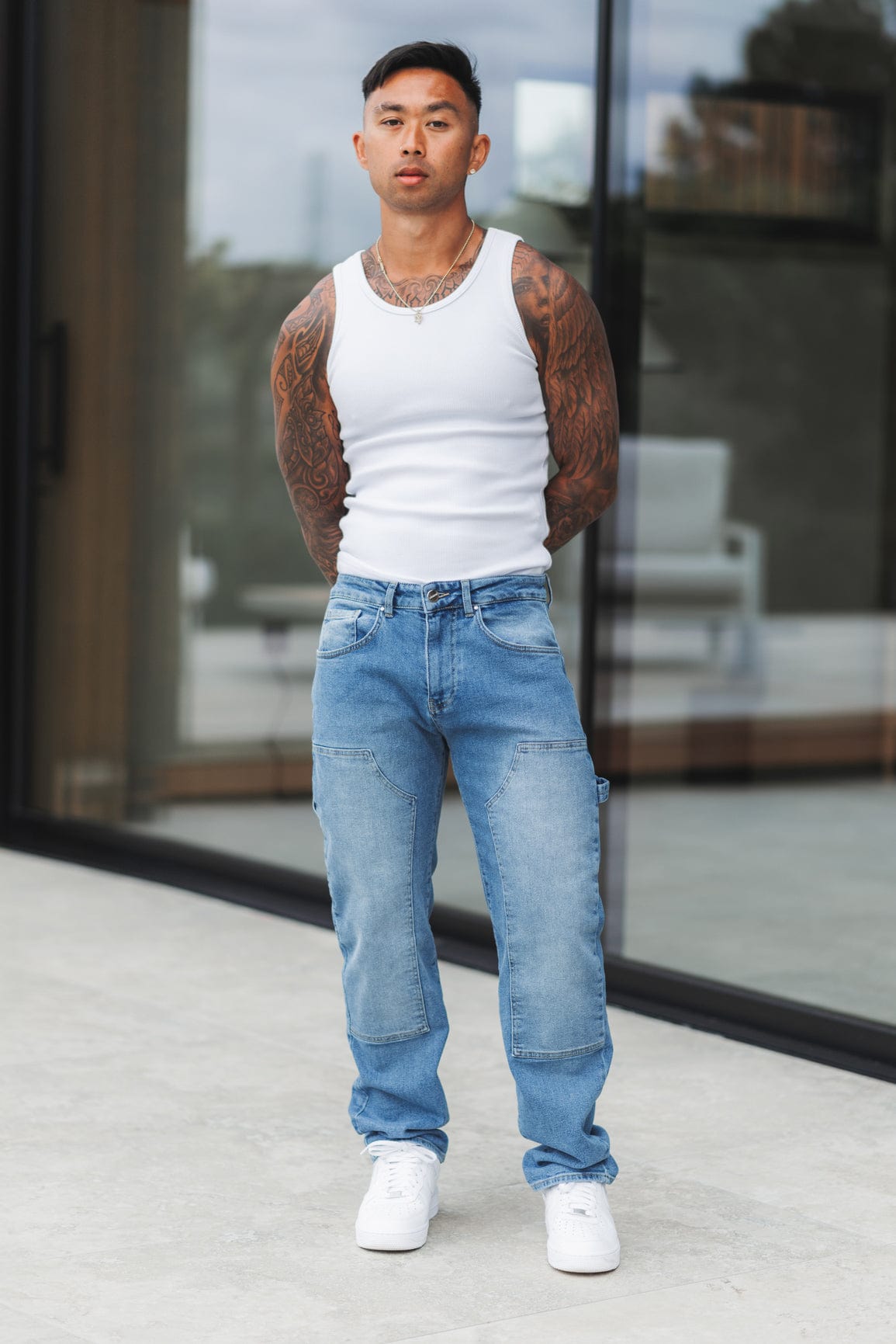 Jeans de Carpintero - Lavado Azul Claro