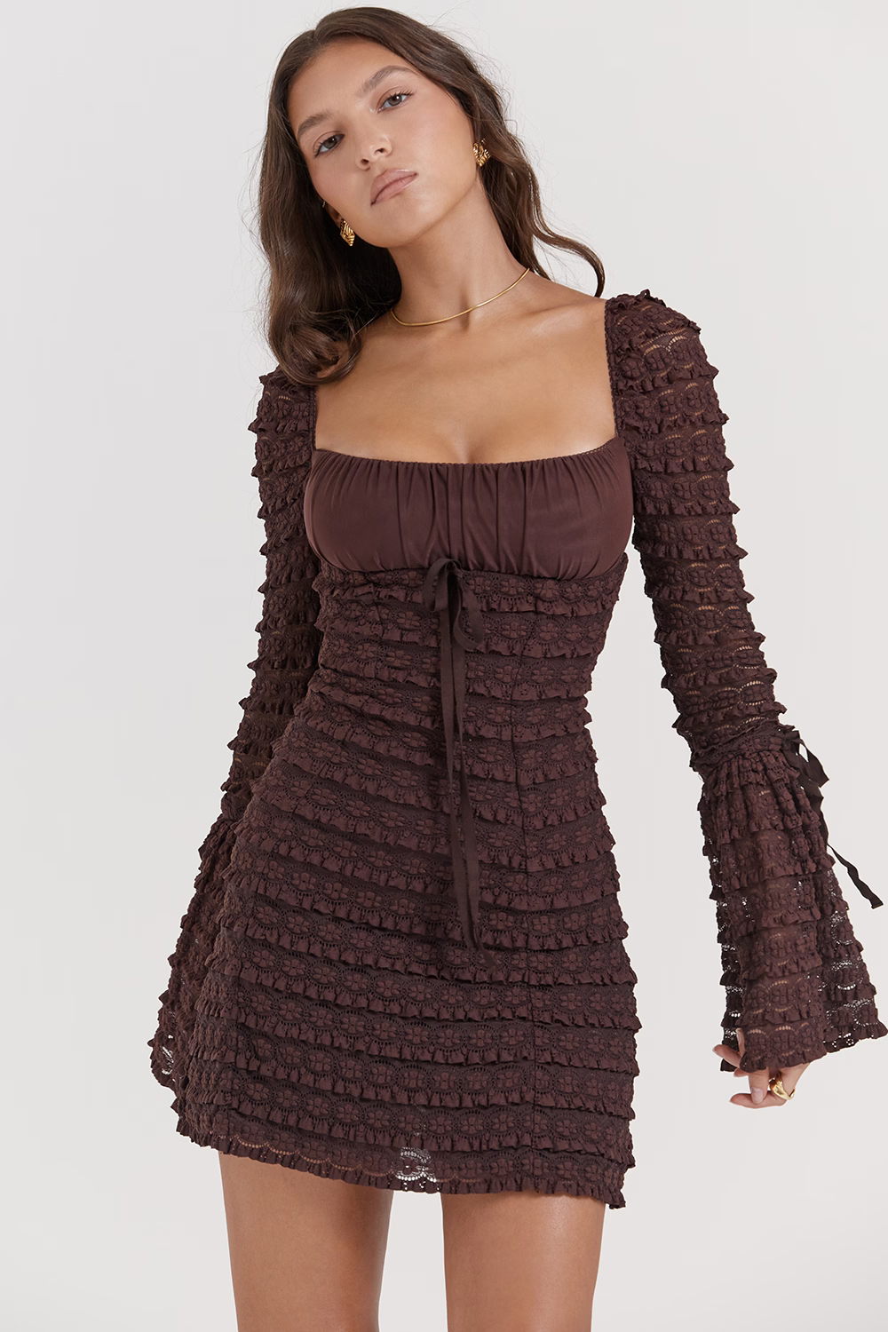 SHARON | ESPRESSO DRESS