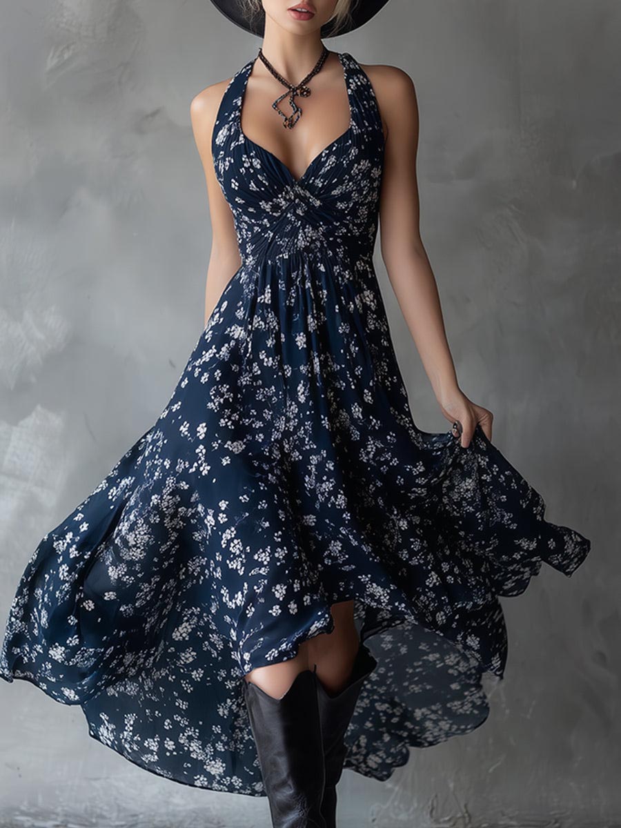 Ginevra | Vestido floral de chiffon con un encanto elegante