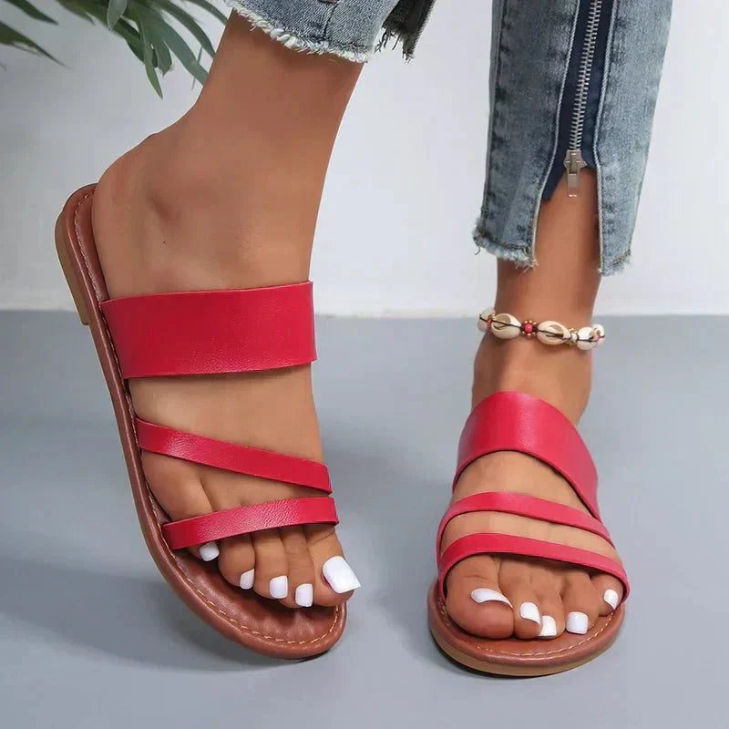 Velmora | Sandalias Planas Elegantes